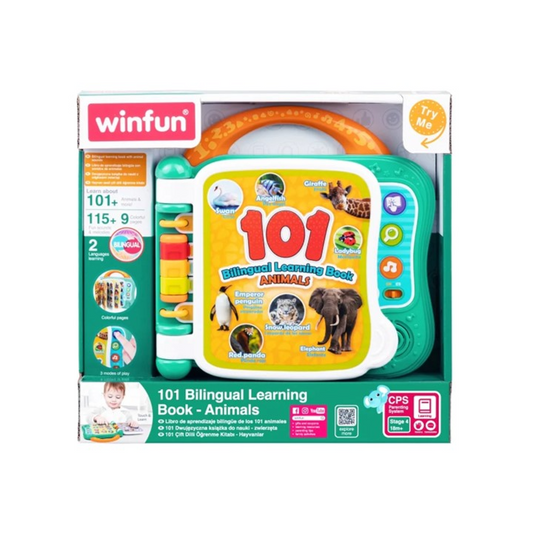 Winfun 101 Bilingual Learning Book Animals