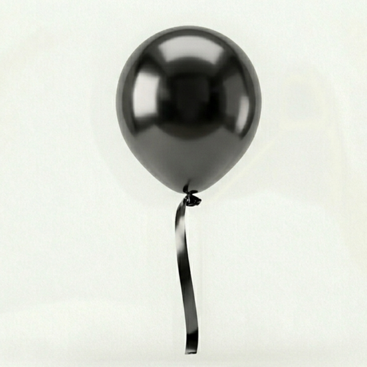 Metallic Black Helium Balloon – Single
