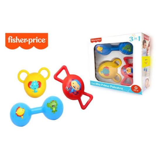 Fisher Price 3-in-1 Baby Gym Toys Set with Colorful Rattles for Infants and Toddlers