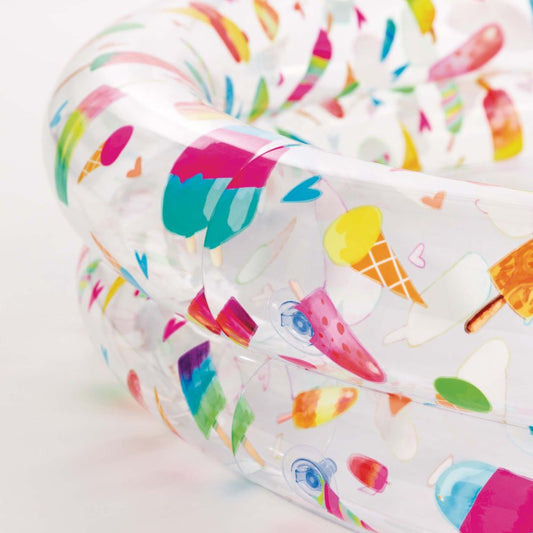 Intex inflatable toddler pool Qatar with colorful ice cream and fruit designs for summer fun