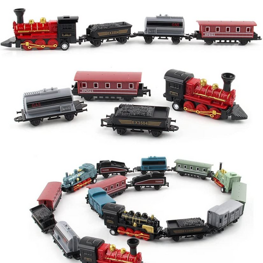 Vintage Pull Back Dicast Train Set