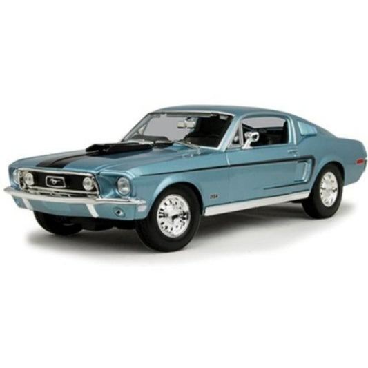 Maisto 31167 Model Car 1: 18 Ford Mustang GT Cobra Jet 68 – Metallic Blue