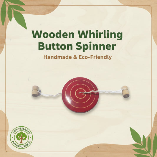 Wooden Whirling Button Spinner