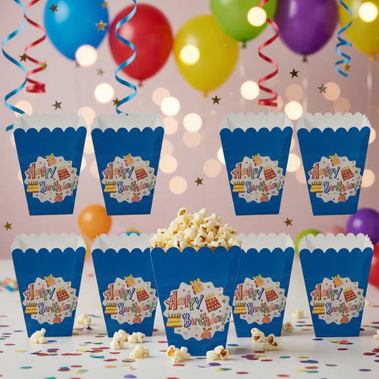 Party Popcorn Cups 6-Piece Pack! ("Popcorn Not Included" )