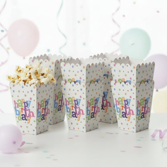Party Popcorn Cups 6-Piece Pack! ( Popcorn Cup Only )