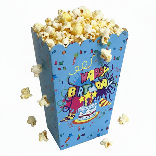 Party Popcorn Cups 6-Piece Pack! ("Popcorn Not Included" )
