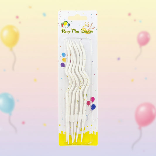 Birthday  Zic Zac Candles – 6 Pieces