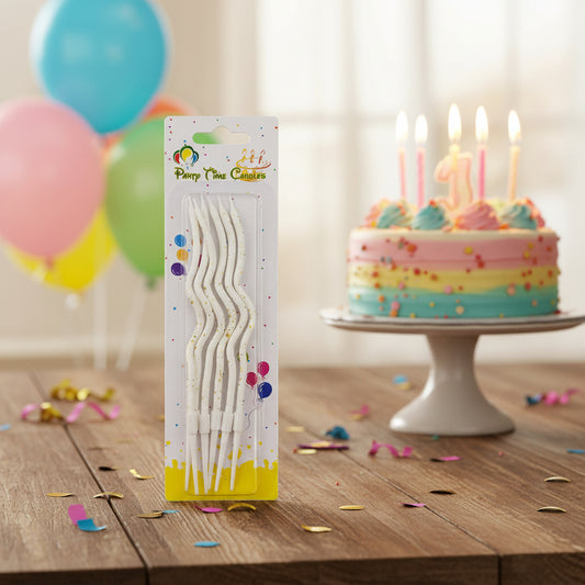 Birthday  Zic Zac Candles – 6 Pieces
