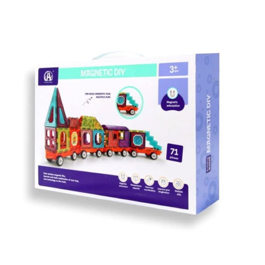 Magnetic Diy Building Block Set 71pcs