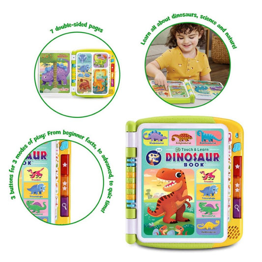 LeapFrog - Touch & Learn Dinosaur Educational & Interactive Book (500+ Touchpoints)