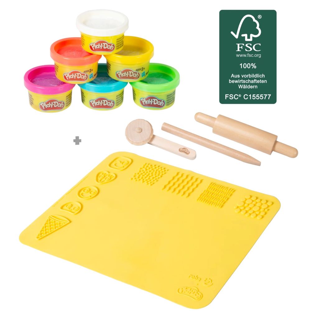 Play-Doh x roba - Creative Play Set with Medium 3D Educative Play Mat ...