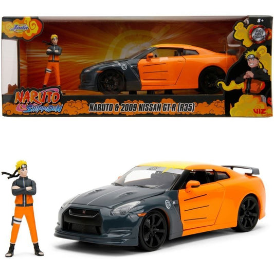 Jada Toys Die Cast Naruto Figure & 2009 Nissan Gt-r (1:24 Scale)