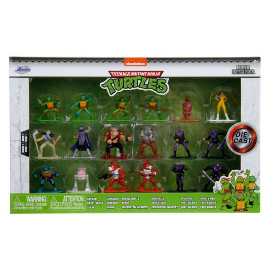 Jada Toys Metal Figs Die-cast Teenage Mutant Ninja Turtles 18 Pieces Multi Pack (4cm)