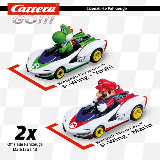 Carrera Go! Mario Kart P-Wing Slot Car Set 4.9M