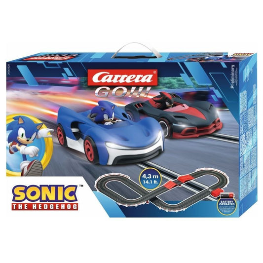 Carrera Go Sonic The Hedgehog Sonic + Shadow Battery Operated Racing Track Set