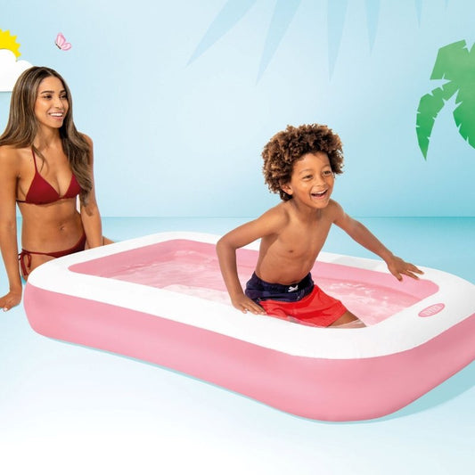 Intex Inflatable Rectangle Pink Pool