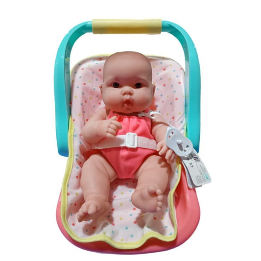 Jc Toys Lots To Love Vinyl 14" Doll In Baby Carrier
