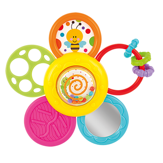 Winfun Daisy Spin Rattle 'N Teether