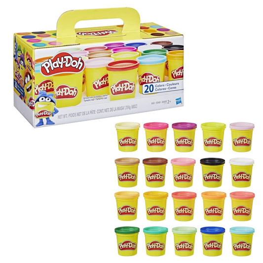 Play-Doh Super Color 20-Pack of 3-Ounce Cans (net weight 60 oz/1680g