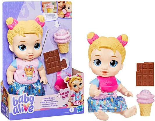 Baby Alive Sweet Snacks Harper Hugs (11-Inch) Baby Doll