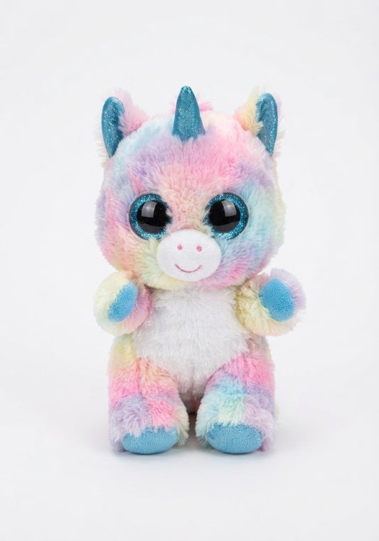 Cuddly Lovables - Tie Dye Unicorn Plush Toy - 15 cm