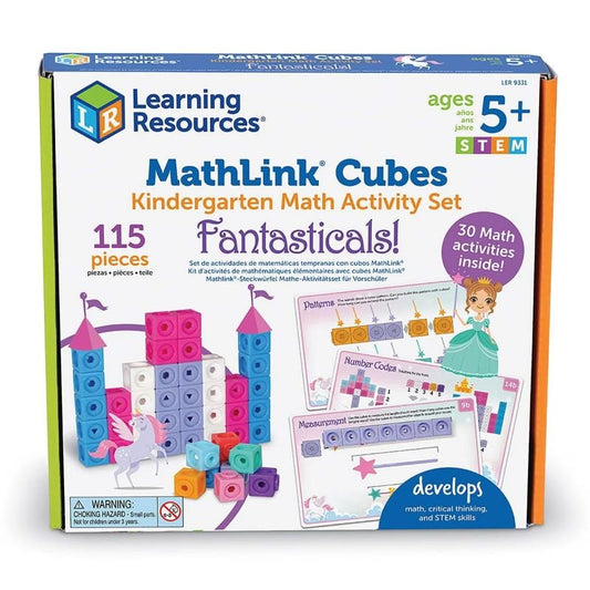 Learning Resources Mathlink Cubes Math Activity Set: Fantasticals! 115 Pieces