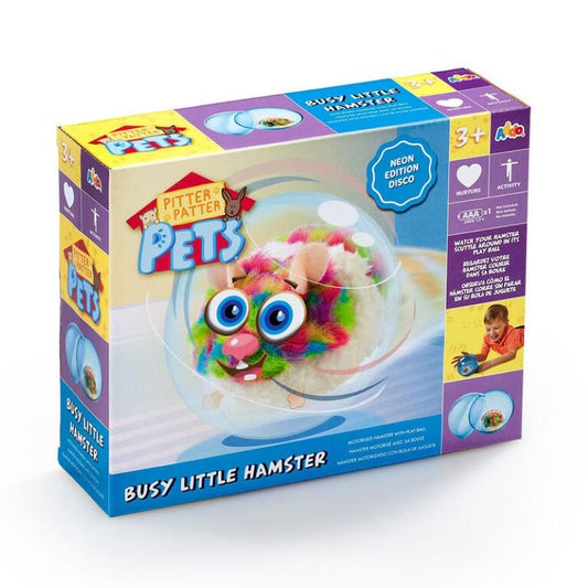 Pitter Patter Pets Busy Little Hamster Neon - Multi - English Edition