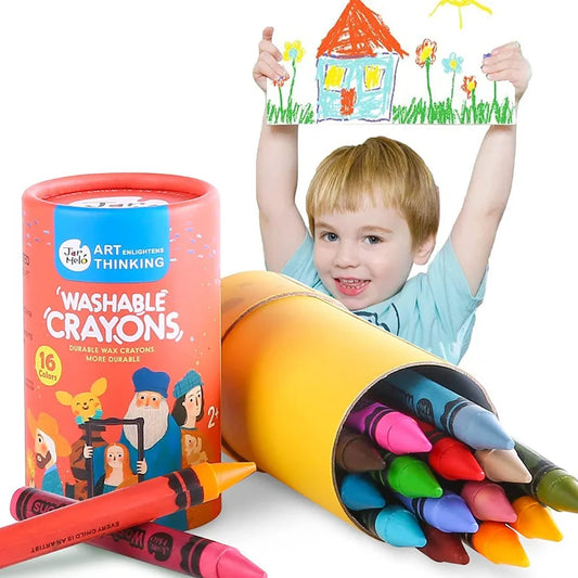 Jar Melo Crayons Washable - 16 Colors