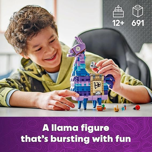 LEGO Fortnite Supply Llama Building Set 77071, Collectible Display Model for Kids Age 12+