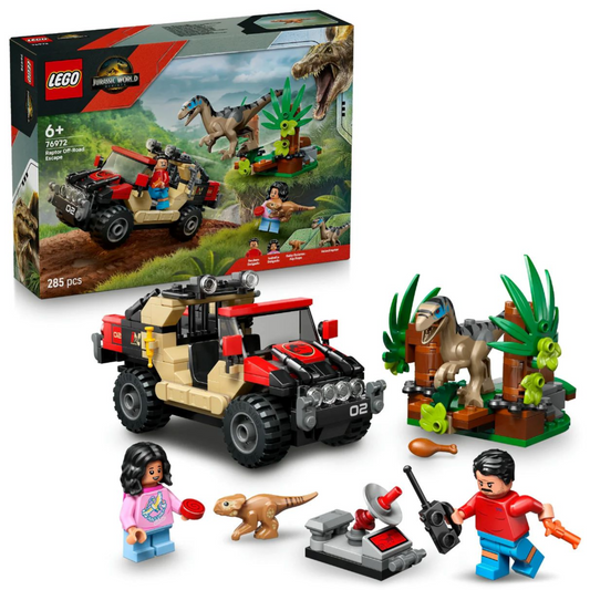 LEGO Jurassic World 76972 Raptor Off-Road Escape (285 Pieces)