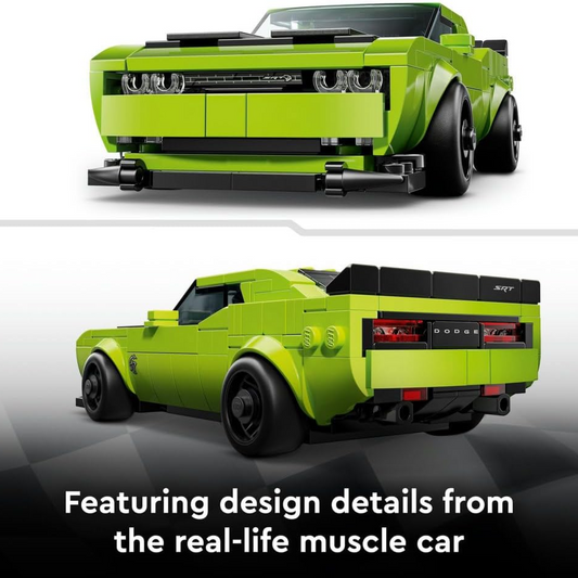 LEGO Speed Champions 77237 Dodge Challenger SRT Hellcat Sports Car (390 Pieces)