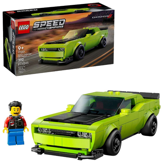 LEGO Speed Champions 77237 Dodge Challenger SRT Hellcat Sports Car (390 Pieces)