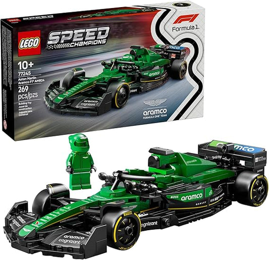 LEGO Speed Champions Aston Martin Aramco F1 AMR24 Race Car Toy - Building Set for Kids, Boys & Girls, Ages 10+