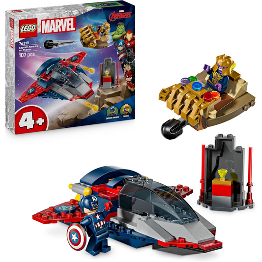 LEGO Marvel 76319 Captain America vs. Thanos (107 Pieces)