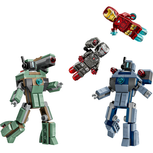 LEGO Marvel 76320 Iron Man & War Machine VS Hammer Drones (204 Pieces)