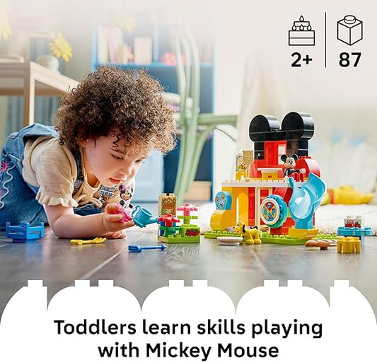 LEGO DUPLO Disney Mickey Mouse Clubhouse Building Set 10465 with Minnie & Pluto, Toddler Toy Age 2+