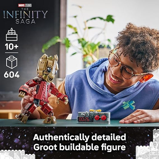 Lego Marvel Ravager Jumpsuit Groot Building Toy For Boys & Girls, Ages 10+