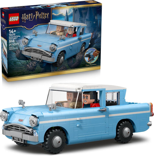 LEGO Harry Potter Enchanted Flying Ford Anglia Building Set 76470 with Harry, Ron & Hedwig Minifigures, Age 14+