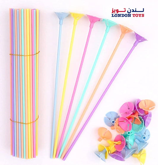 Balloon stick  with Cup  25pc (Whith Out Balloon)