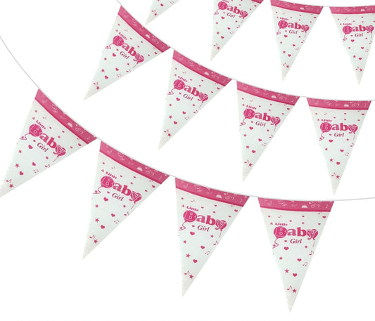 PARTY - TRIANGLE  BANNER  "A LITTLE GIRL"