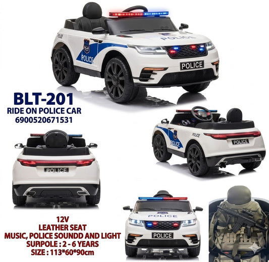 Range Rover Velar Police Edition 12 Volt Rechargeable Electric Ride On Car (2-8 Years)