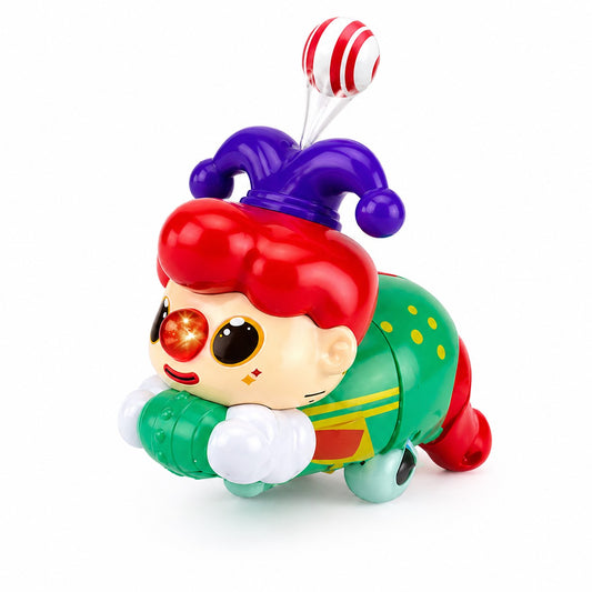 Ball Blowing Clown Toy with Lights & Music | Electric Walking Clown | Kids Fun Toy 3+