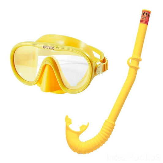 INTEX Adventurer Swim Set – Mask, Snorkel & Fins Combo (Ages 8+)