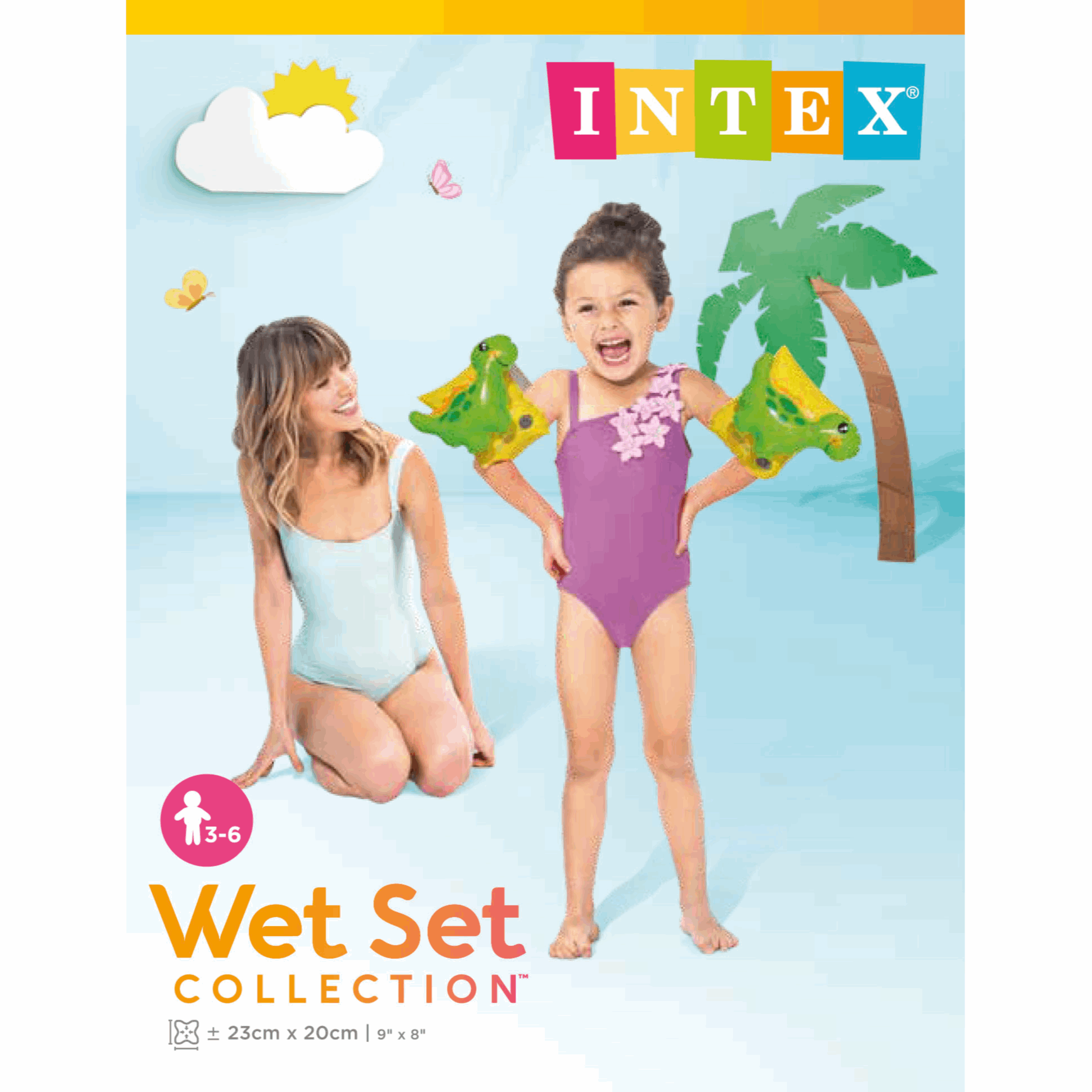 INTEX Dinosaur Inflatable Arm Bands (Ages 3-6)