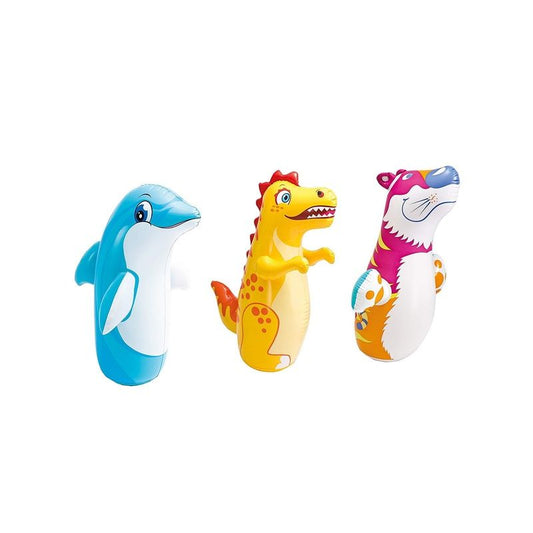 INTEX 3-D Bop Bag – Inflatable Punching Toy for Kids (Ages 3+)