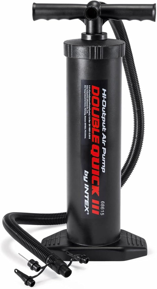 INTEX Double Quick III Hand Pump – High Output Air Pump for Inflatables