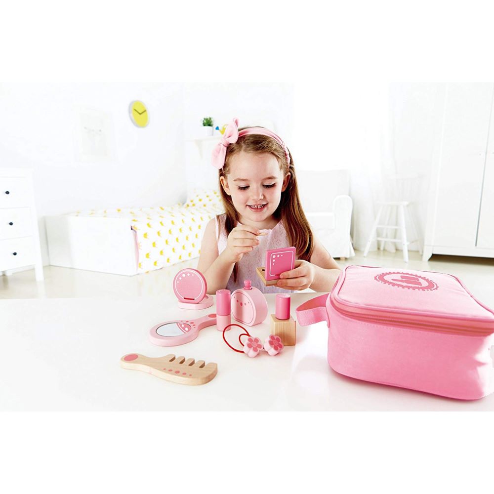 Best online toy shop in Qatar featuring Hape Beauty Belongings makeup toy ,buy kids toys online in Qatar with reliable toy delivery service from the best toy shop in Qatar