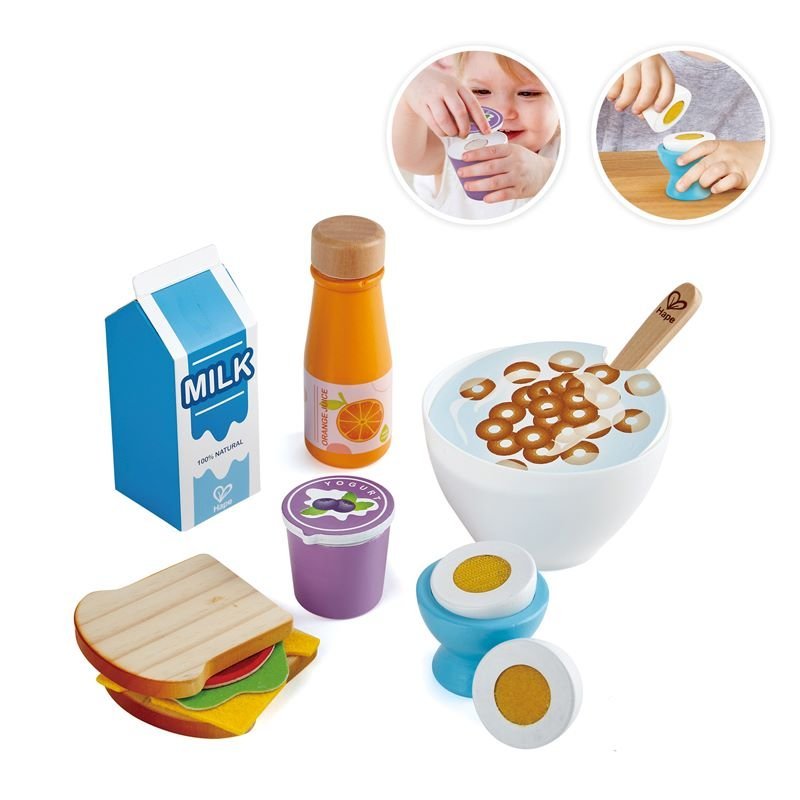 best toy shop in qatar hape delicious breakfast playset wooden food toys buy kids toys online in qatar