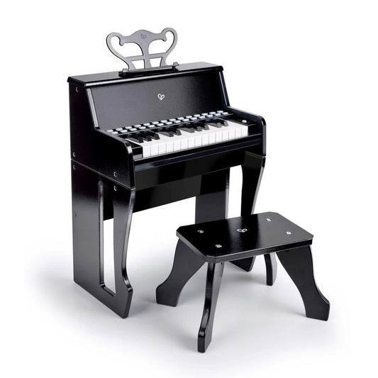 Hape Learn With Lights Black Piano With Stool