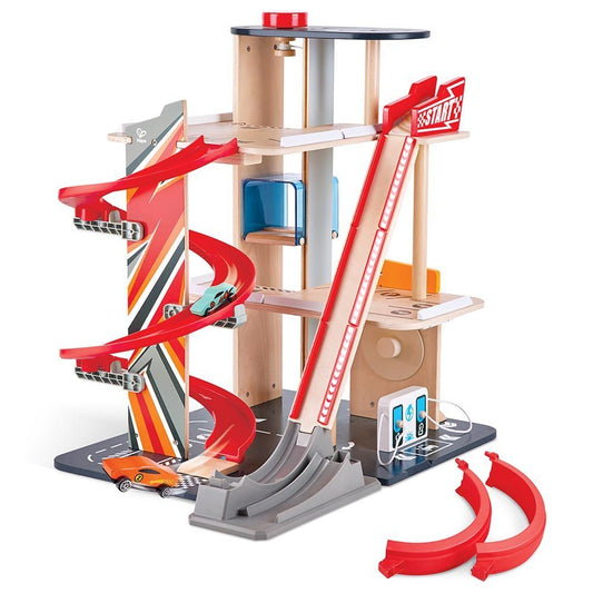 Hape Gearhead Stunt Garage - Parking Garage